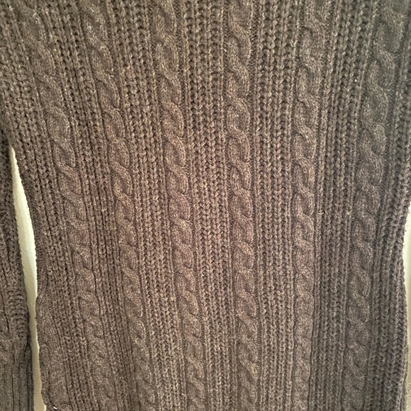 ⬇️PRICE DROP⬇️ Market & Spruce XS Brown Cable Sweater Dress EUC - Picture 4 of 5